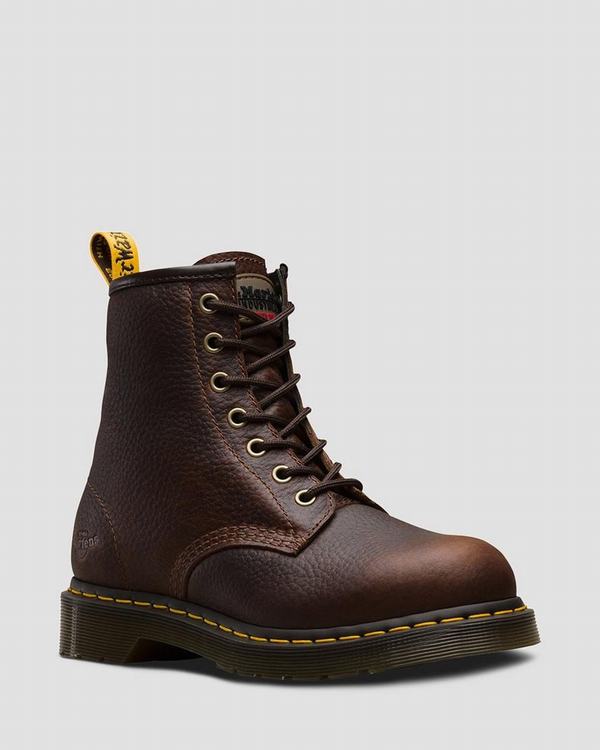 Dr Martens Dámské Pracovní Boty Maple Zip Hnědé, CZ-592038